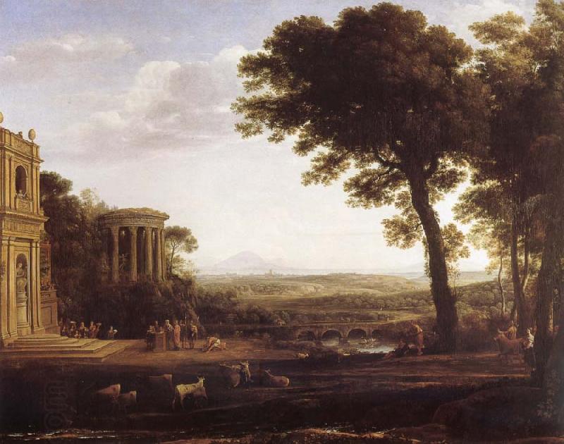 Claude Lorrain Country cape with the father of Psyche that at Apollo sacrifices China oil painting art